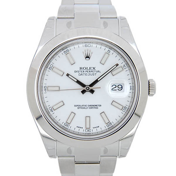 ロレックス　ROLEX　デイトジャスト2　Ref.116300　ホワイト　メンズ　41mm　SS　新品