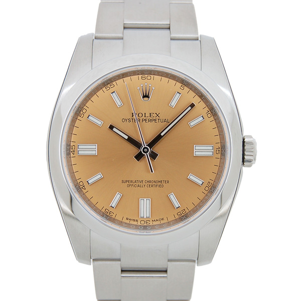 ロレックス　ROLEX　オイスターパーペチュアル　116000　ホワイトグレープ　36mm　SS　メンズ　新品