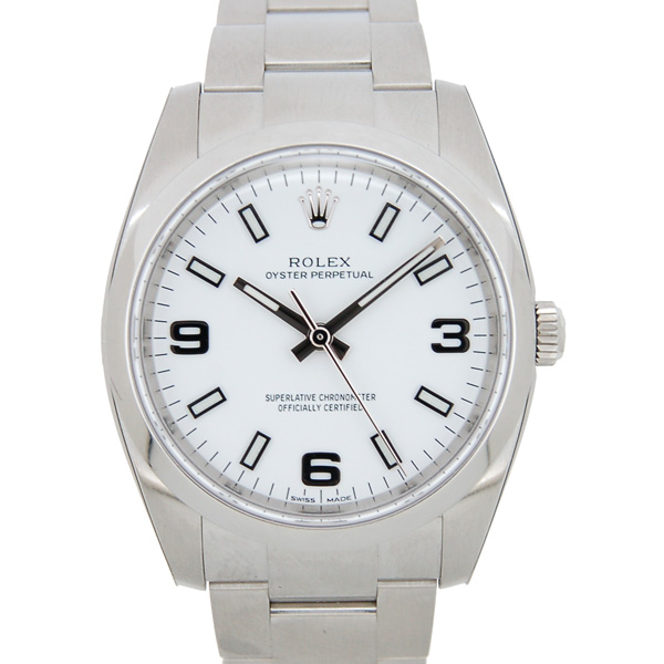 ロレックス　ROLEX　オイスターパーペチュアル　Ref.114200　ホワイト　369　自動巻　新品