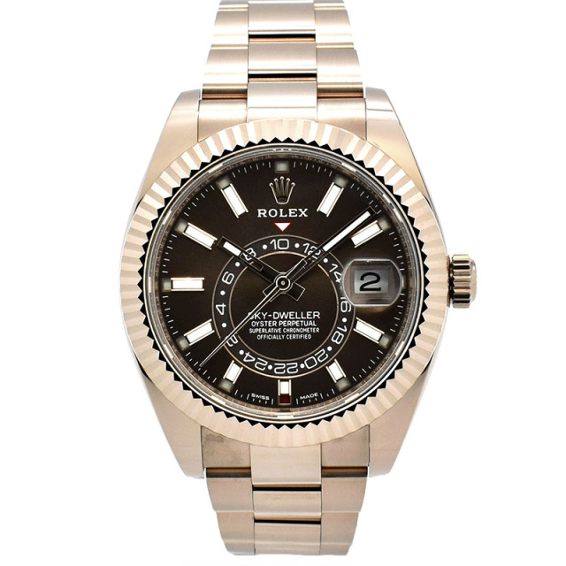 ロレックス　ROLEX　スカイドゥエラー　Ref.326935　18KERG　チョコレート　42mm　新品