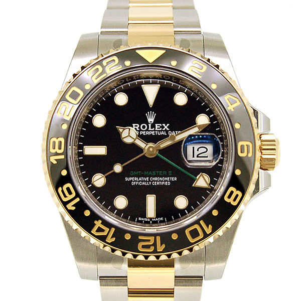 ロレックス　ROLEX　GMTマスター2　コンビ　Ref.116713LN　ブラック　SS×YG　コンビ　新品