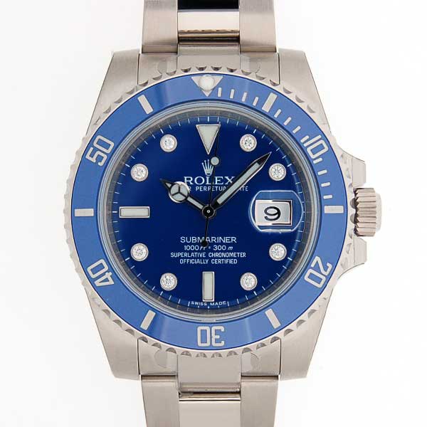 ロレックス　ROLEX　サブマリーナデイト　116619LB/8P　WG　8Pダイヤ　青文字盤　日本未発売　新品