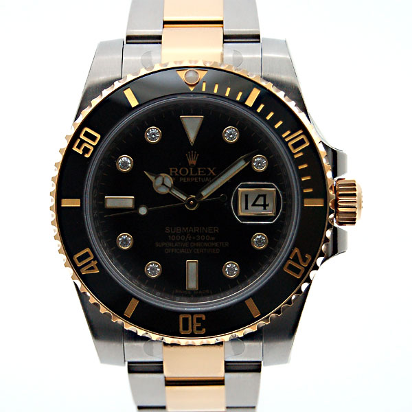 ロレックス ROLEX サブマリーナデイト コンビ Ref.116613GLN ブラック  