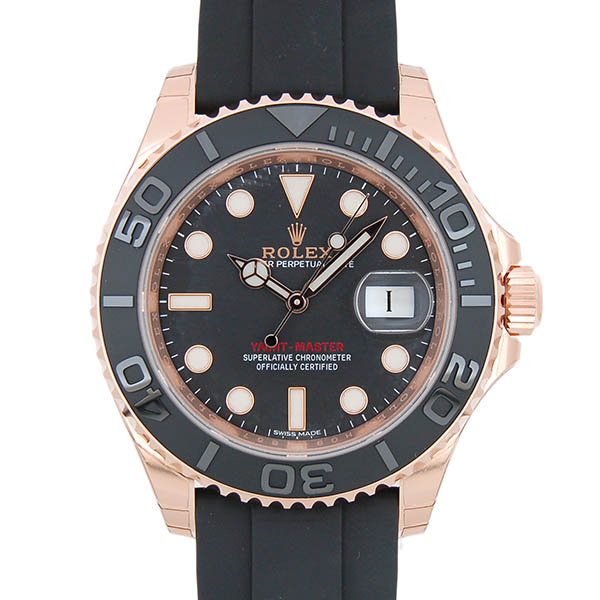 ロレックス　ROLEX　ヨットマスター40　Ref.116655　エバーローズゴールド　ブラック　ラバー　新品