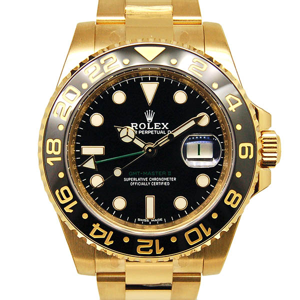 ロレックス　ROLEX　GMTマスター2　Ref.116718LN　ブラック　K18イエローゴールド　40mm　新品
