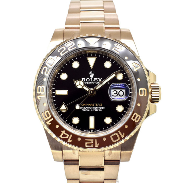 ロレックス　ROLEX　GMTマスター2　126715CHNR　ブラウン/ブラックベゼル　40mm　18KERG　新品