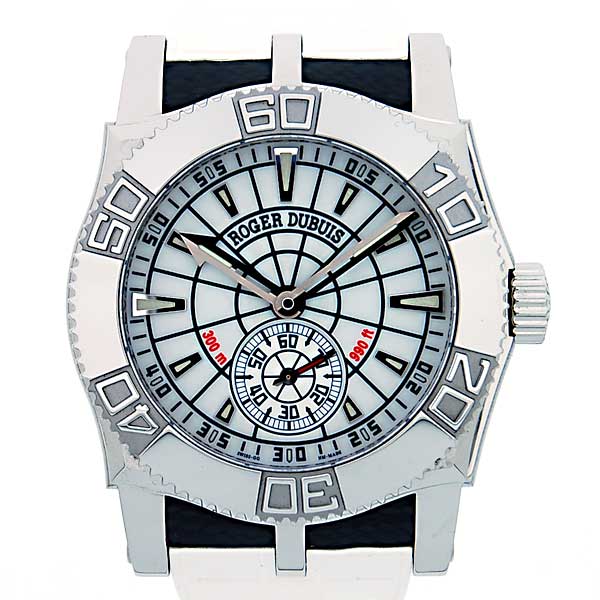 ロジェ・デュブイ　ROGER DUBUIS　イージーダイバー　SE43　300m防水　43mm　ホワイト　スパイダー