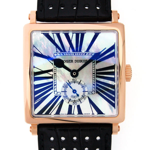 ロジェ・デュブイ　ROGER DUBUIS　ゴールデンスクエアー　G40 14 5 N1.7AR　シェルローマ　18KRG　自動巻　世界28本限定　新品