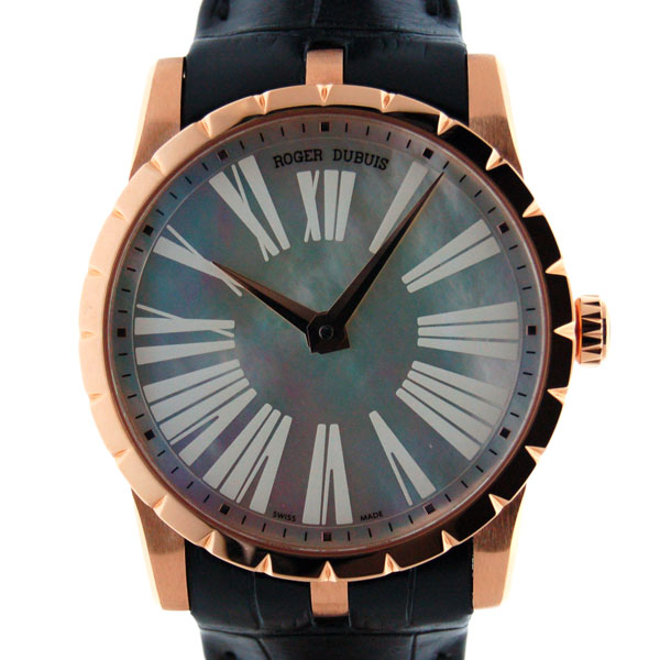 ロジェ・デュブイ　ROGER DUBUIS　エクスカリバー　クラシックプレシャスストーン　RDDBEX0348　ローズゴールド　42mm　新品