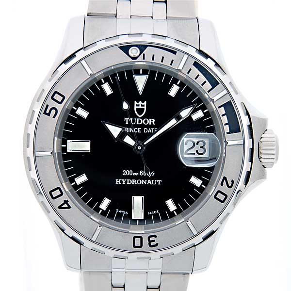 チューダー(チュードル) TUDOR ハイドロノート 89190 ブラック メンズ 200m防水 新品大特価 チューダー(チュードル) TUDOR ハイドロノート 89190 ブラック メンズ 200m防水 新品大特価