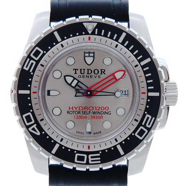 チューダー(チュードル)　TUDOR　ハイドロノート1200　ラバー　25000　自動巻　SS　シルバー　45mm　新品