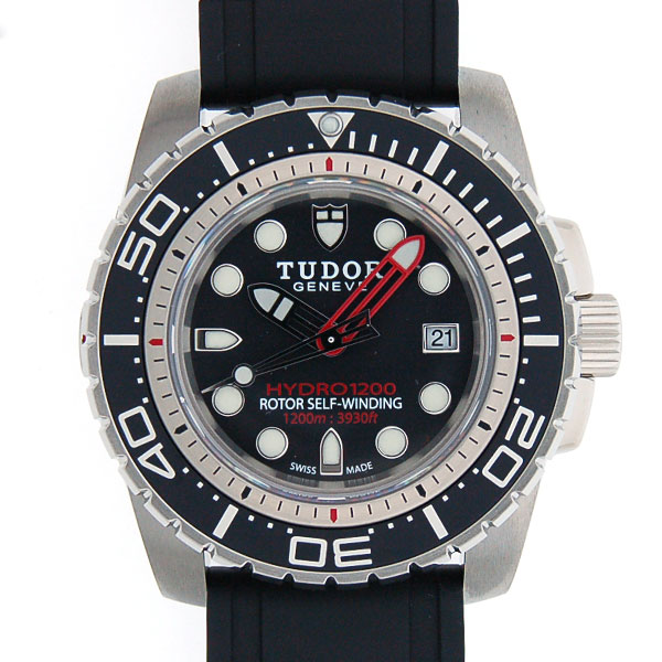 チューダー(チュードル)　TUDOR　ハイドロノート1200　25000　自動巻　SS　ラバー　ブラック　45mm　新品