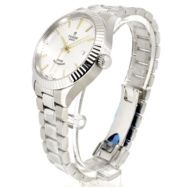 チューダー(チュードル) TUDOR スタイル オートマティック 12510 シルバー 38mm 3Pダイヤ 新品