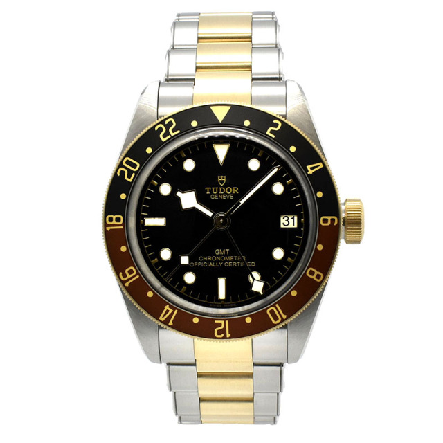 チューダー(チュードル)　TUDOR　ヘリテージ ブラックベイ GMT S&G　Ref.79833MN　41mm　ブラック　新品