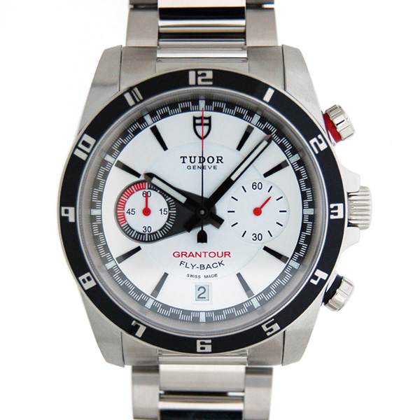 チューダー(チュードル)　TUDOR　グランツアーフライバッククロノ　20550N　41mm　SS　ホワイト　新品