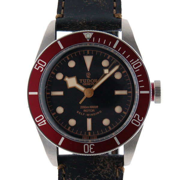 チューダー(チュードル)　TUDOR　ヘリテージ　ブラックベイ　79220R　41mm　ブラック　革ベルト　新品