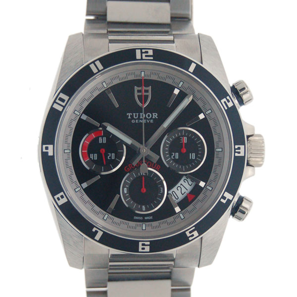 チューダー(チュードル)　TUDOR　グランツアークロノ　20530N　自動巻　42mm　SS　ブラック　新品