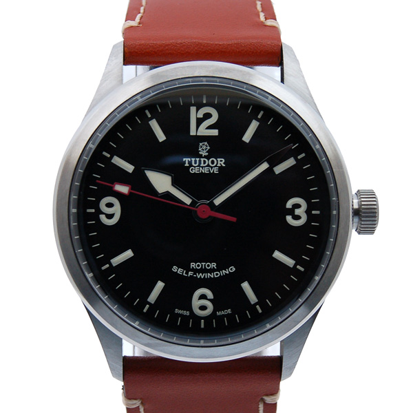 チューダー(チュードル)　TUDOR　ヘリテージ　レンジャー　79910　SS　41mm　革ベルト　自動巻　ブラック　新品