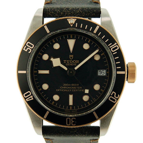 チューダー(チュードル)　TUDOR　ヘリテージ　ブラックベイ　コンビ　79733N　ブラック　41mm　革ベルト　新品