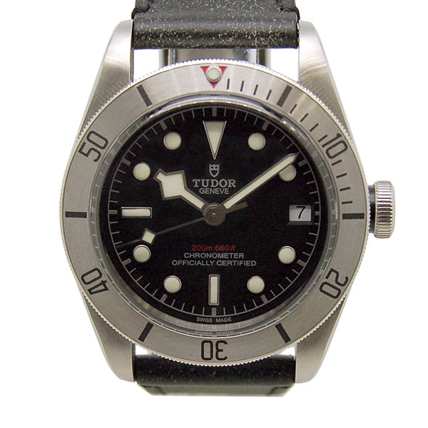 チューダー(チュードル)　TUDOR　ヘリテージ　ブラックベイ スチール　79730　41mm　ブラック　SS　革ベルト　新品