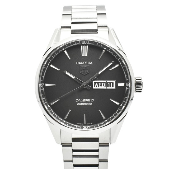 タグホイヤー　TAG HEUER　カレラ　デイデイト　キャリバー5　WAR201A.BA0723　SS　ブラック　新品