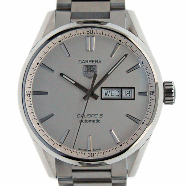 タグホイヤー　TAG HEUER　カレラ　デイデイト　キャリバー5　WAR201B.BA0723　SS　シルバー　新品