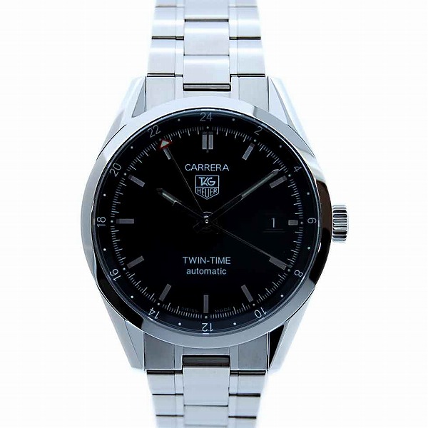 タグホイヤー　TAG HEUER　WV2115.BA0787　カレラ　ツインタイム　黒　自動巻　GMT　新品