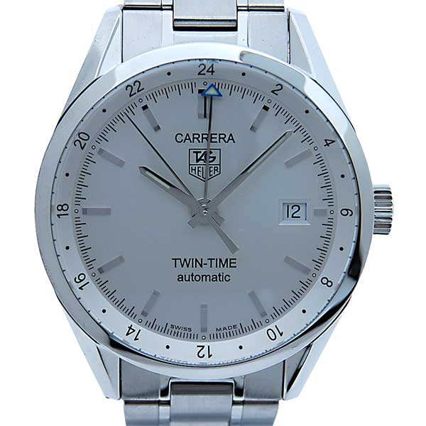 タグホイヤー　TAG HEUER　カレラ ツインタイム WV2116.BA0787　ホワイト　自動巻　GMT　新品