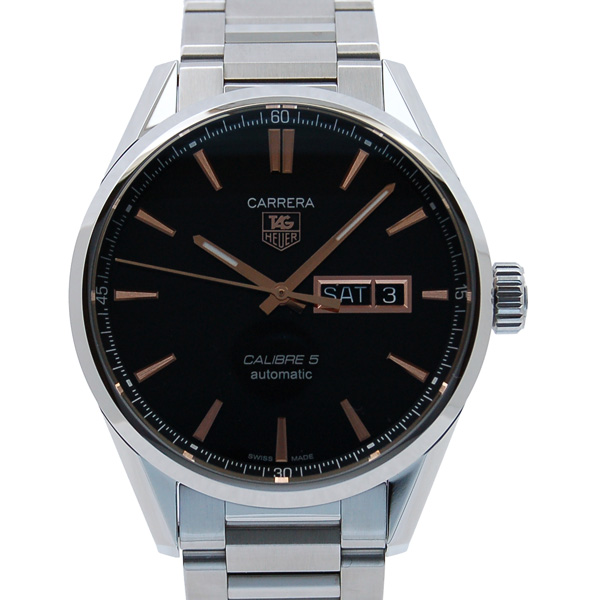 タグホイヤー　TAG HEUER　カレラ　デイデイト　キャリバー5　WAR201C.BA0723　41mm　SS　ブラック　新品