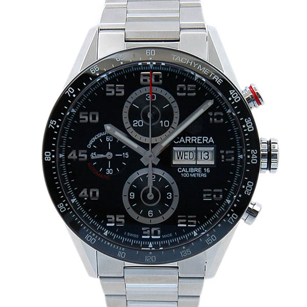 タグホイヤー　TAG HEUER　カレラタキメータークロノ　デイデイト　CV2A1R.BA0799　ブラック　SS　新品