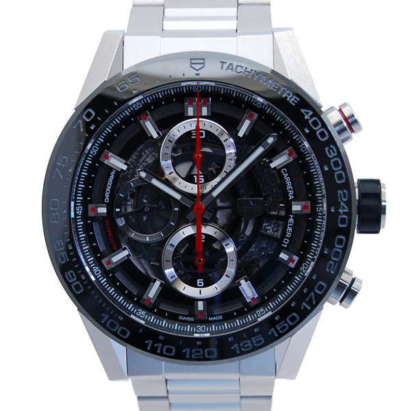タグホイヤー　TAG HEUER　カレラ　クロノグラフ　キャリバー　ホイヤー01　ブラック　CAR2A1W.BA0703　新品
