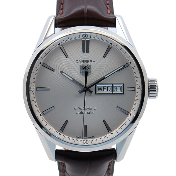 タグホイヤー　TAG HEUER　カレラ　デイデイト　キャリバー5　WAR201B.FC6291　SS　シルバー　新品