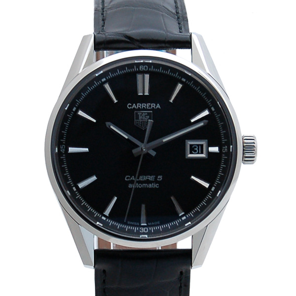 タグホイヤー　TAG HEUER　カレラ　キャリバー5　WAR211A.FC6180　SS　ブラック　39mm　新品