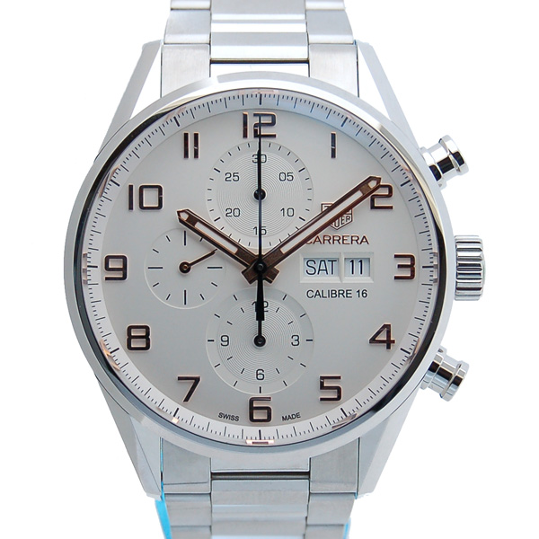 タグホイヤー　TAG HEUER　カレラ　クロノグラフ　エレガンス　キャリバー16　CV2A1AC.BA0738　シルバー　新品