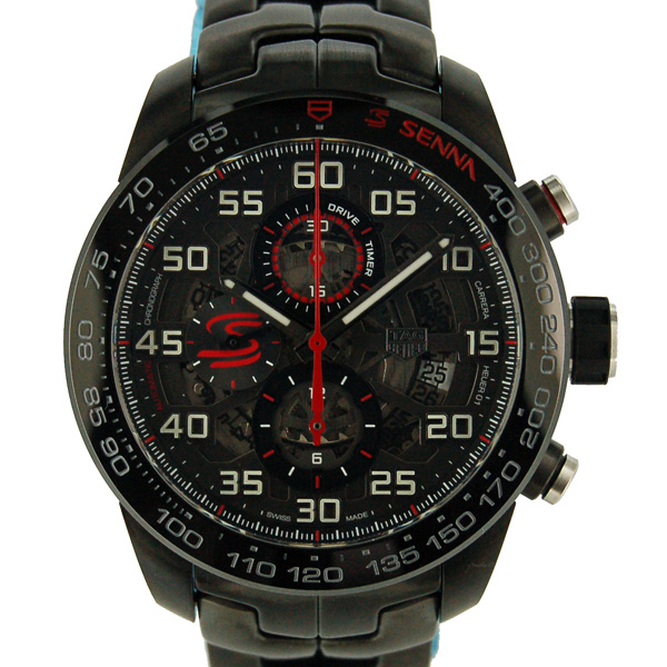 タグホイヤー　TAG HEUER　カレラ　キャリバーホイヤー01　アイルトン・セナ　CAR2A1L.BA0688　SS　45mm　新品
