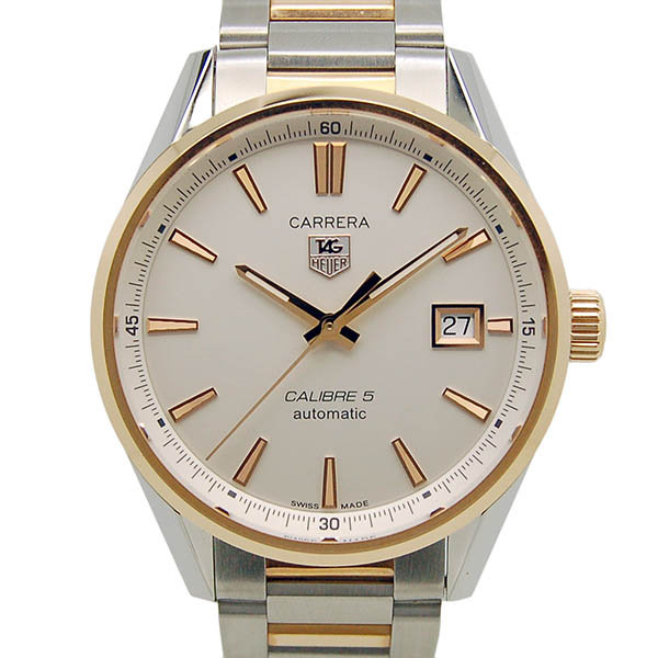 タグホイヤー　TAG HEUER　カレラ　キャリバー5　WAR215D.BD0784　RG×SS　シルバー　39mm　新品