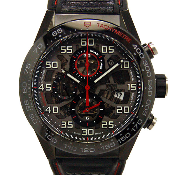 タグホイヤー　TAG HEUER　カレラ　キャリバー　ホイヤー01　ブラック　CAR2A1H.FT6101　45mm　PVD　新品