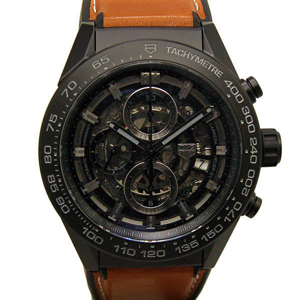 タグホイヤー　TAG HEUER　カレラ　クロノグラフ　キャリバー　ホイヤー01　ブラックセラミック　CAR2A91.FT6121　45mm　新品