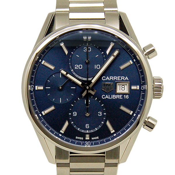 タグホイヤー TAG HEUER カレラ クロノグラフ キャリバー16 CBK2112.BA0715 41mm SS ブルー 自動巻 新品 タグホイヤー TAG HEUER カレラ クロノグラフ キャリバー16 CBK2112.BA0715 41mm SS ブルー 自動巻 新品