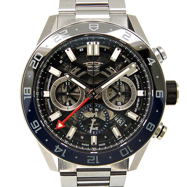 タグホイヤー　TAG HEUER　カレラ　キャリバーホイヤー02　GMT　CBG2A1Z.BA0658　SS　45mm　新品