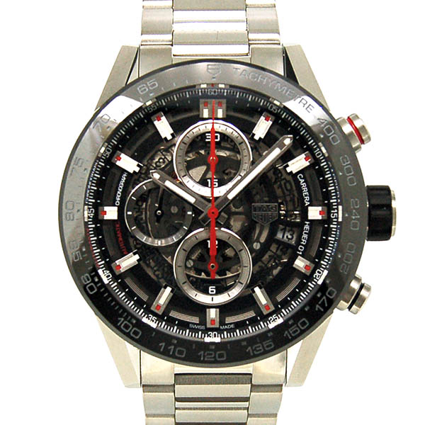 タグホイヤー　TAG HEUER　カレラ　キャリバーホイヤー01　CAR201V.BA0766　43mm　ブラック　新品