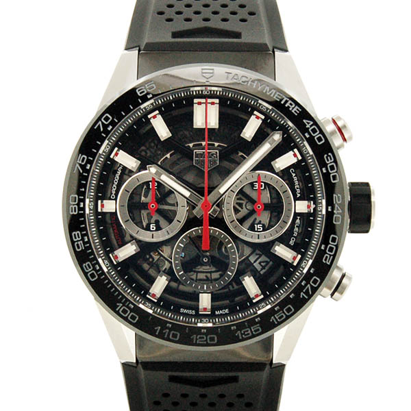タグホイヤー　TAG HEUER　カレラ キャリバーホイヤー02 クロノグラフ　CBG2010.FT6143　SS　43mm　ラバー　新品