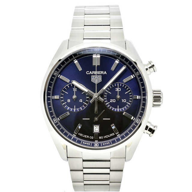 タグホイヤー　TAG HEUER　カレラ キャリバーホイヤー02 クロノグラフ　CBN2011.BA0642　ブルー　42mm　新品