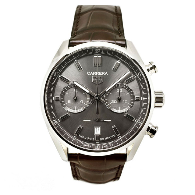 タグホイヤー　TAG HEUER　カレラ キャリバーホイヤー02 クロノグラフ　CBN2012.FC6483　グレー　42mm　新品