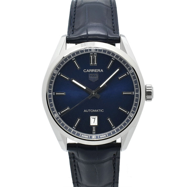 タグホイヤー　TAG HEUER　カレラ キャリバー5 デイト　WBN2112.FC6504　39mm　ブルー　新品