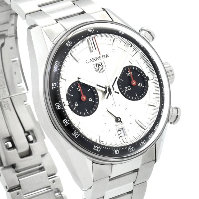 タグホイヤー TAG HEUER カレラ キャリバーTH20-00 クロノグラフ CBS2216.BA0041 シルバー/ブラック 39mm 新品