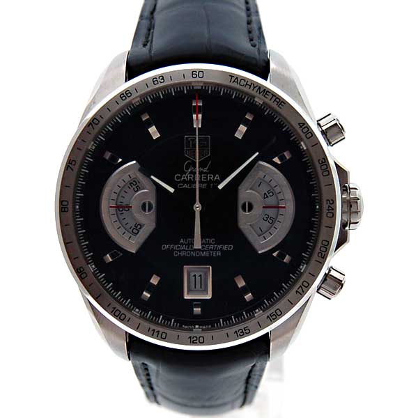 タグホイヤー　TAG HEUER　グランドカレラ　クロノグラフ　CAV511A.FC6225　キャリバー17RS　革ベルト　新品