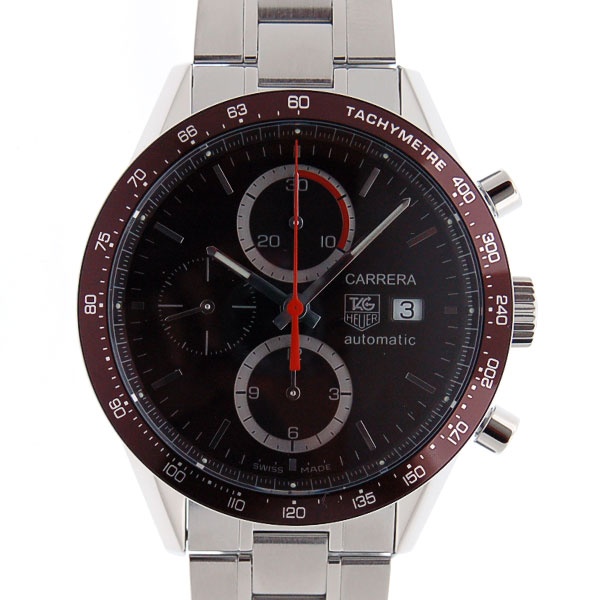 タグホイヤー　TAG HEUER　カレラ　タキメーター　CV2013.BA0794　SS　ブラウン　100m防水　新品