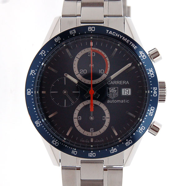 タグホイヤー　TAG HEUER　カレラタキーメーター　CV2015.BA0794　ブルー　SS　自動巻　新品