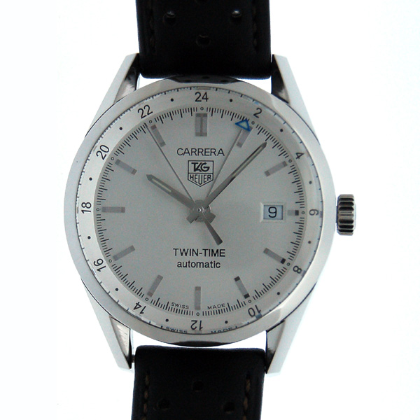 タグホイヤー　TAG HEUER　カレラ ツインタイム　WV2116.FC6182　シルバー　自動巻　GMT　新品